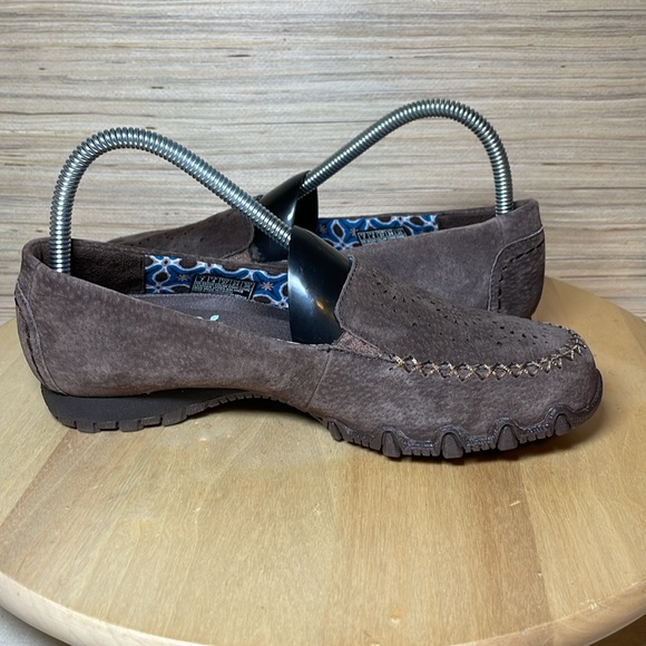 Skechers Women's Size 7 Expressway Suede chocolate Slip On Loafer - Picture 7 of 10